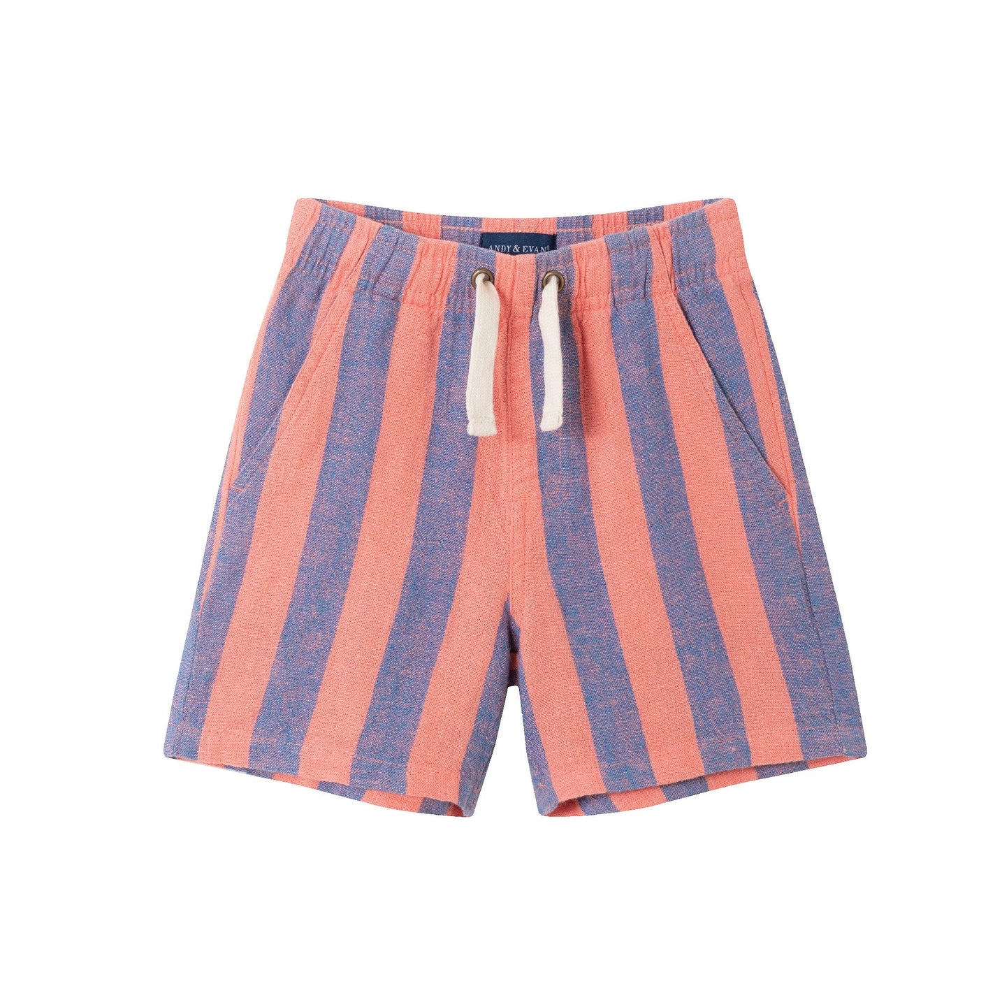 Kids 2-Piece Striped Button down Set | Coral
