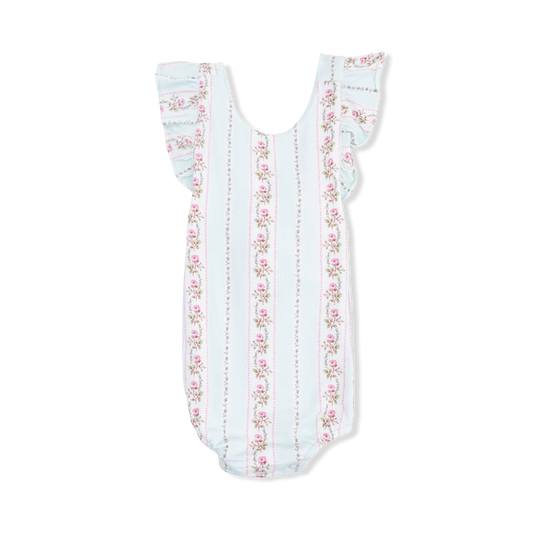 Angel Dear Antoinette Stripe Ruffle Sunsuit