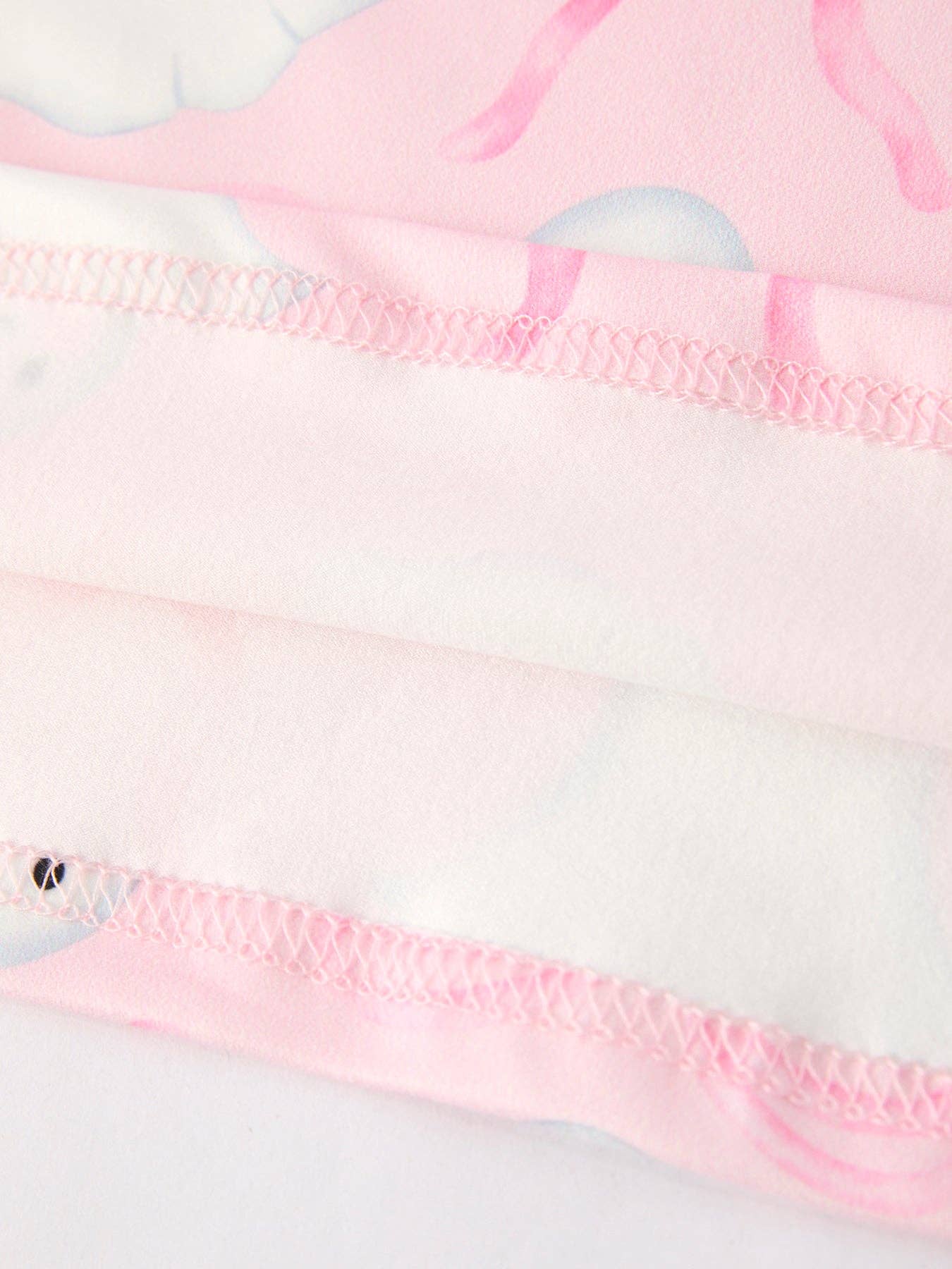 Halloween Pink Ghost Bow Ruffle Sleeve Dress