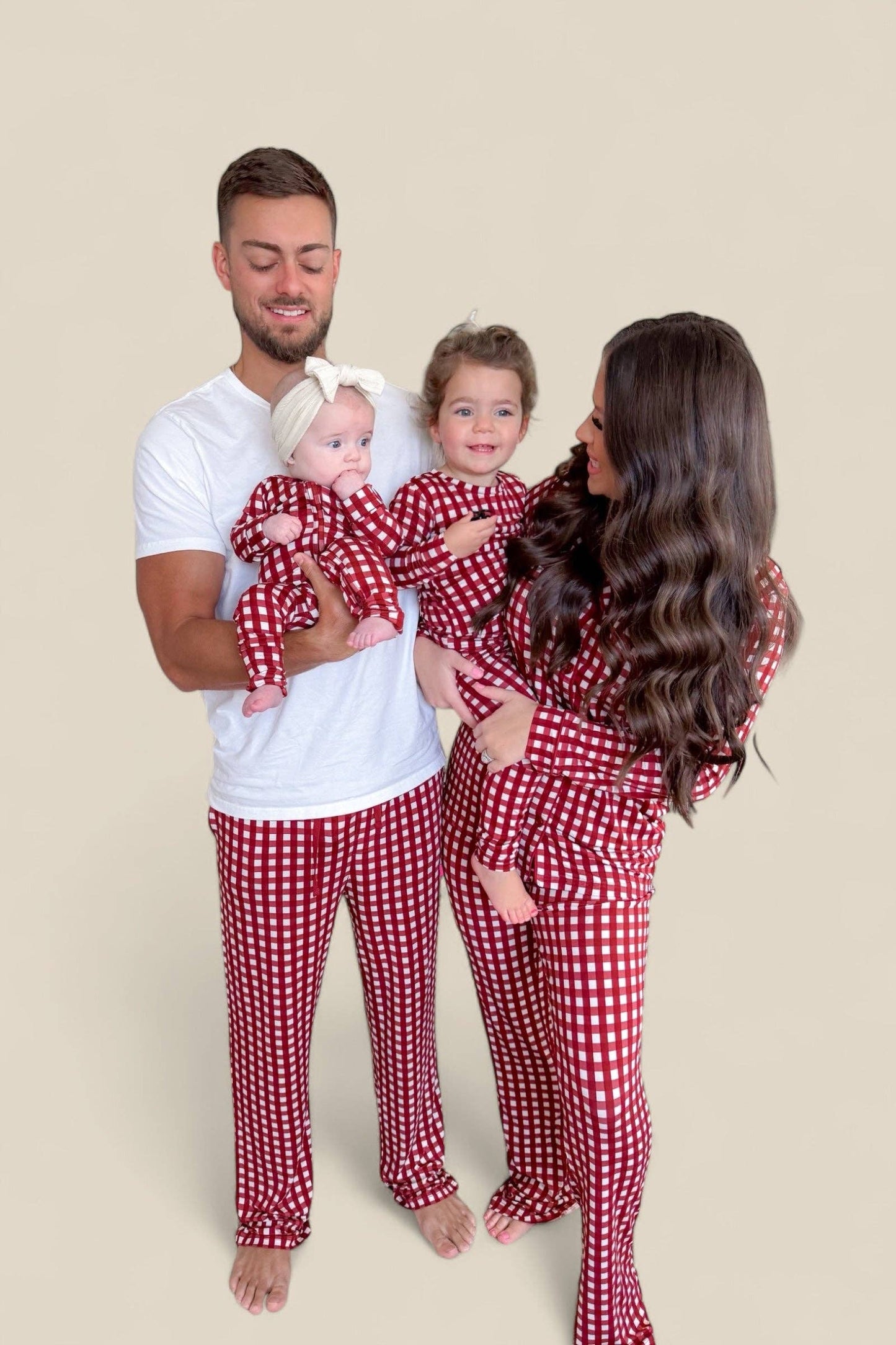 PEPPERMINT PLAID DREAM ROMPER