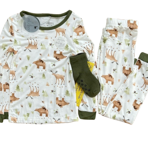 Bear Walk Long Sleeve Pajama Set