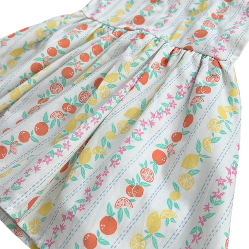 Citrus Print Dress with Sunglasses