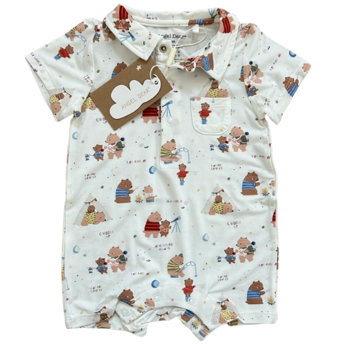 Camping Adventures Bamboo Polo Shortie Romper