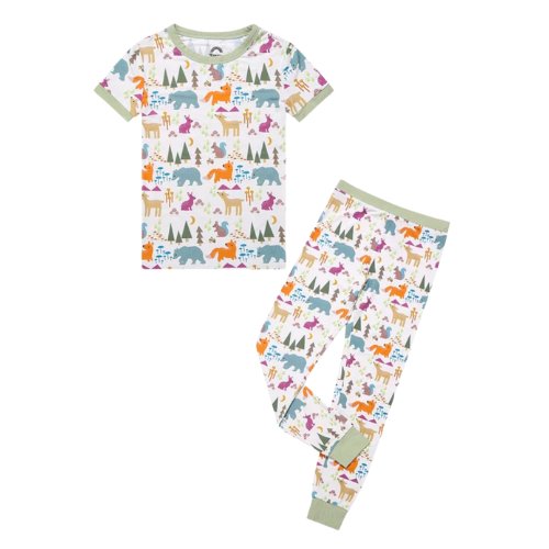 Forest Friends Short Sleeve Pajama Set