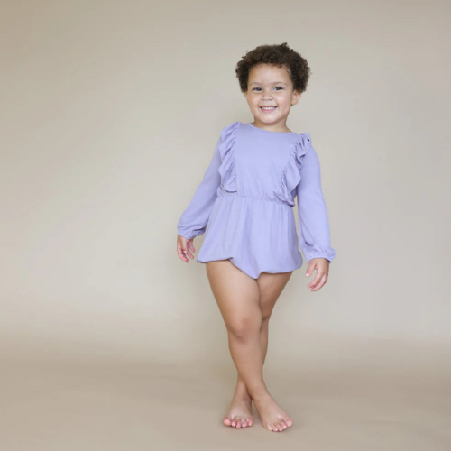 Bamboo Jersey Bubble Romper Taro