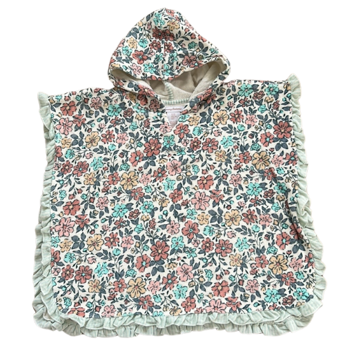 Floral Hooded Towel Cover Up