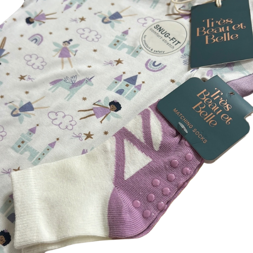 Fairies and Unicorns Oh My! Bamboo Pajama Set with Socks