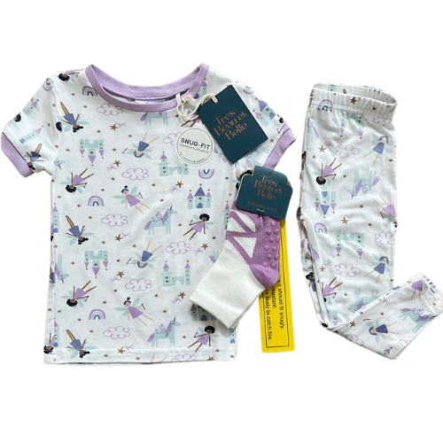 Fairies and Unicorns Oh My! Bamboo Pajama Set with Socks