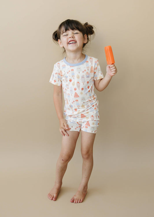 Popsicles 2pc Bamboo Pajamas Toddler Kids Summer PJs