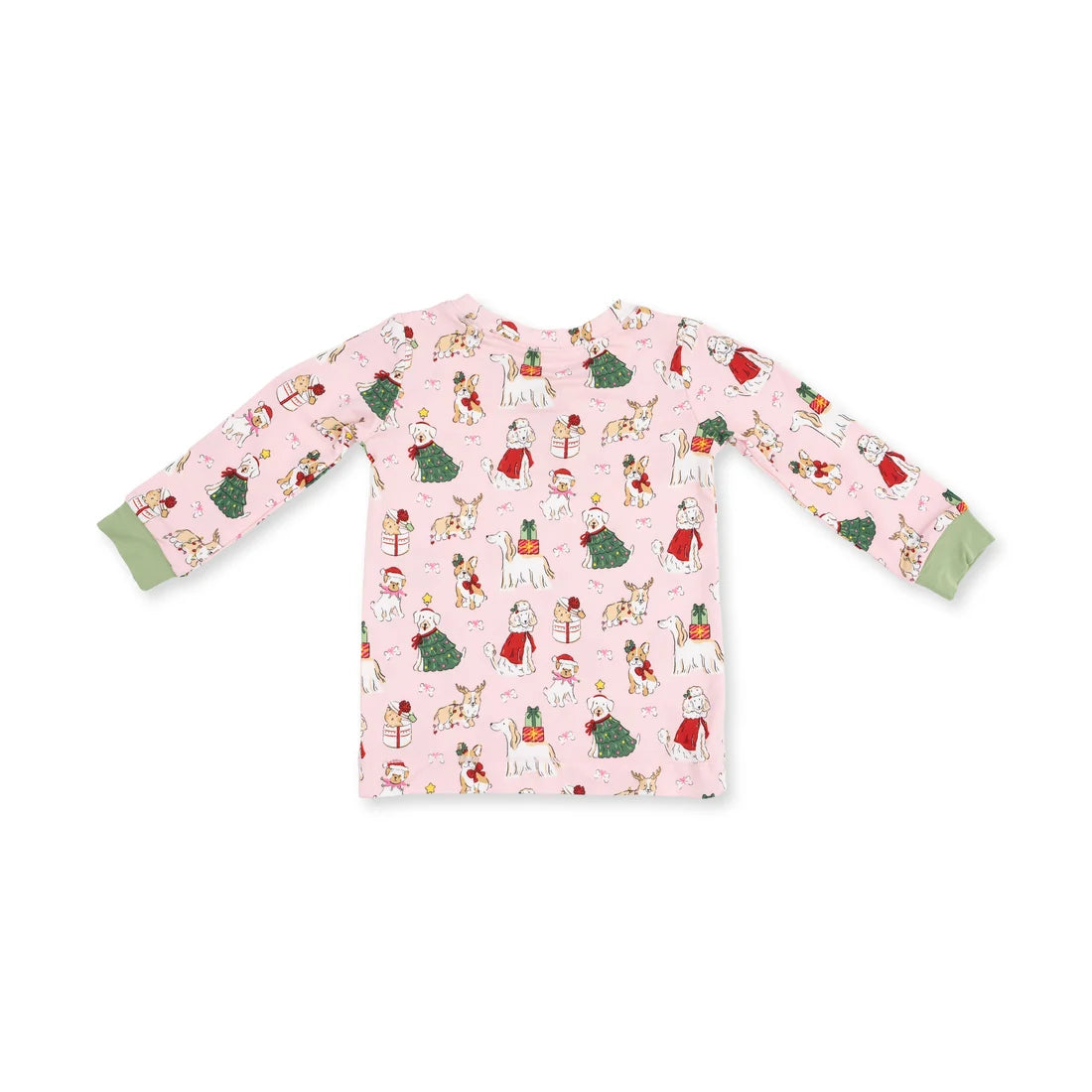 Christmas Dogs Pink - Long Sleeve Loungewear Set