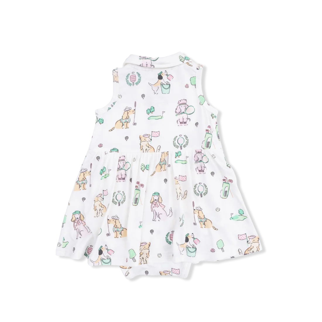 Country Club Dogs Pink Polo Tennis Dress & Headband