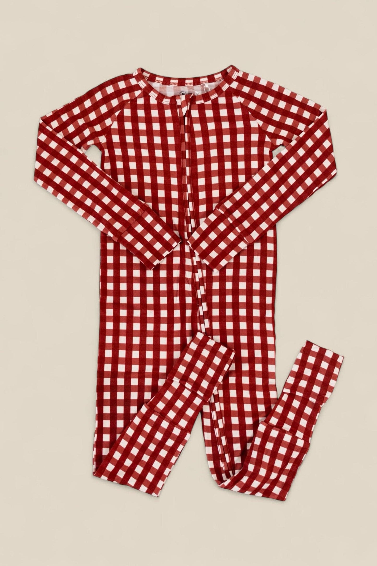 PEPPERMINT PLAID DREAM ROMPER