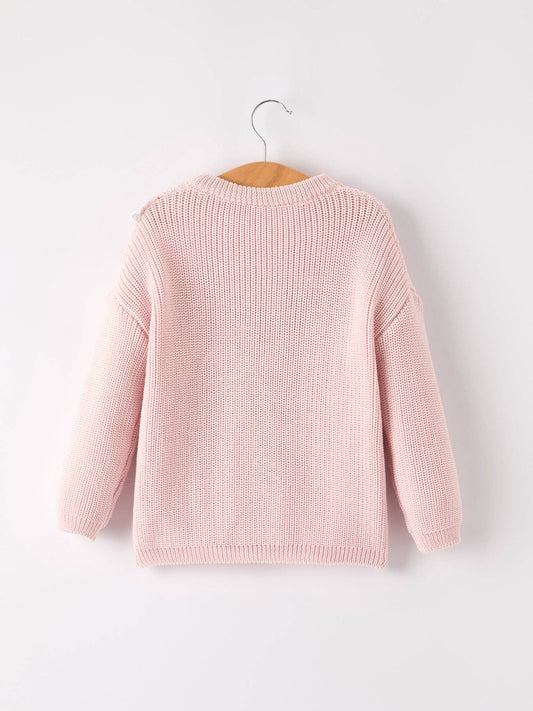 “GAME DAY” Football Light Pink Pullover Sweater