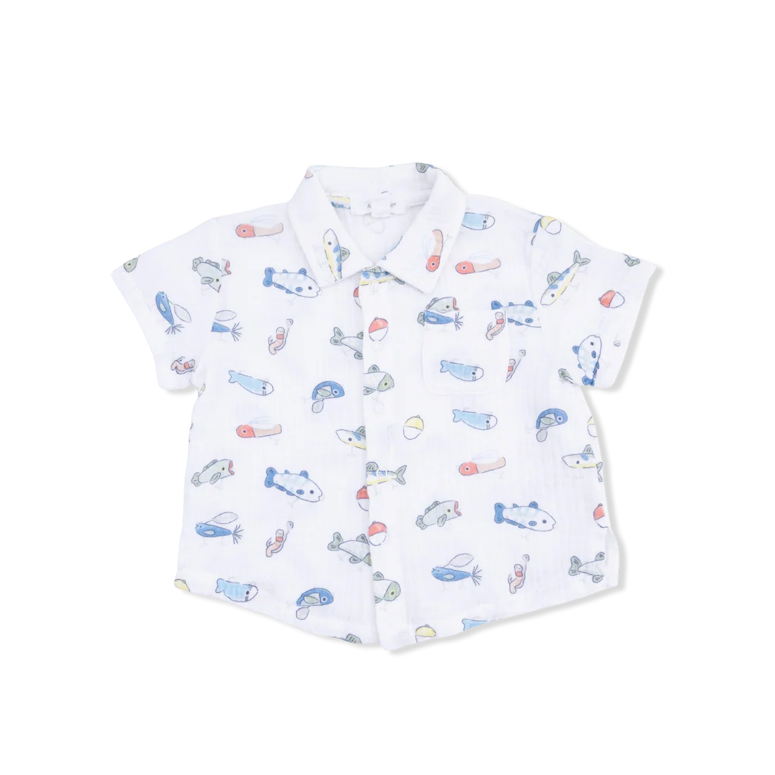 Fishing Lures - Polo Button Up with Casual Short