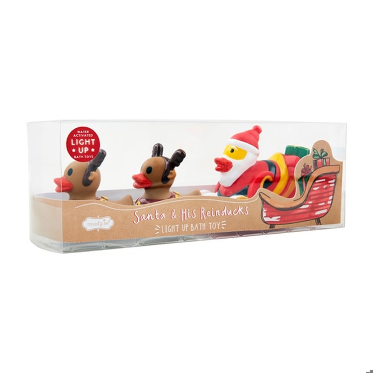 Santa & His Reinducks Bath Toy Set
