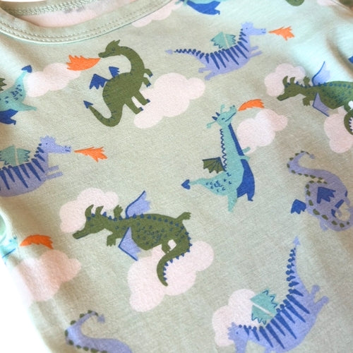 Dragons Short Sleeve Bamboo Pajama Set