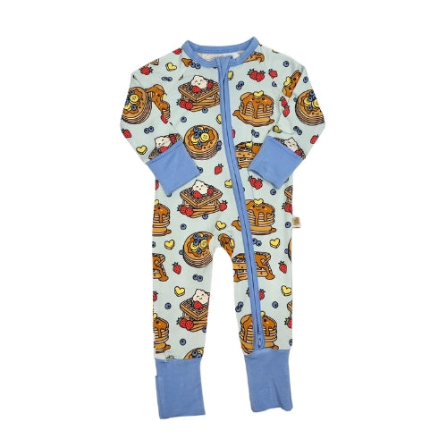 Blue Waffly Cute Zip Jam