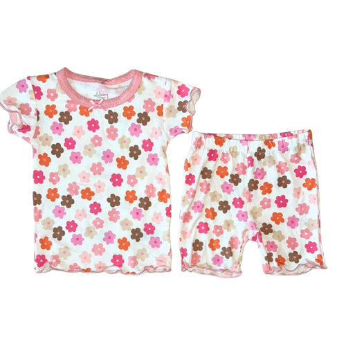 Groovy Florals Bamboo Pajama Short Set