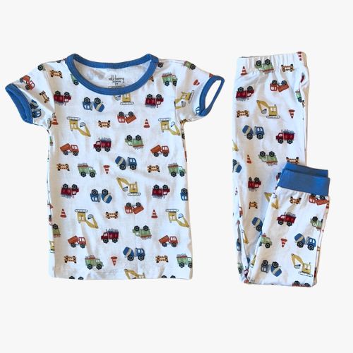 Construction Time Short Sleeve Pajama Set