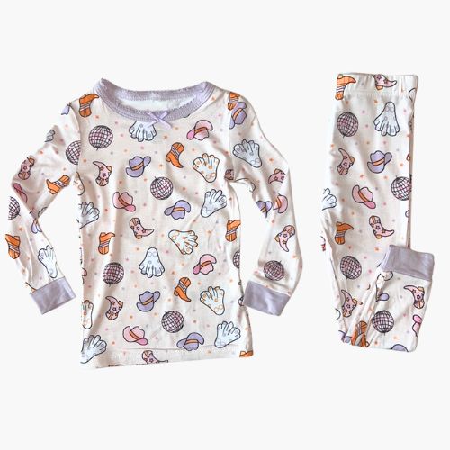 Disco Cowgirl Long Sleeve Pajama Set