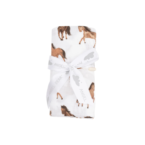 Swaddle Blanket - Horses - 47X47