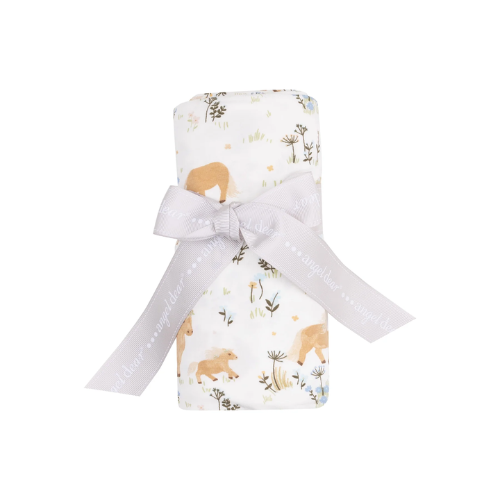 Swaddle Blanket - Pretty Ponies - 45X45