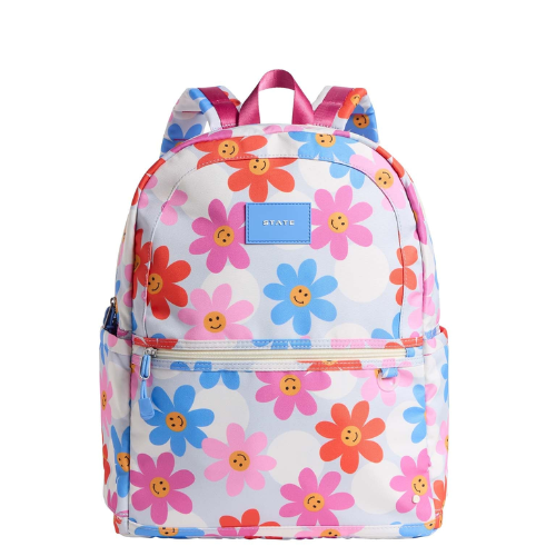 Kane Large Double Pocket Backpack - Daisies