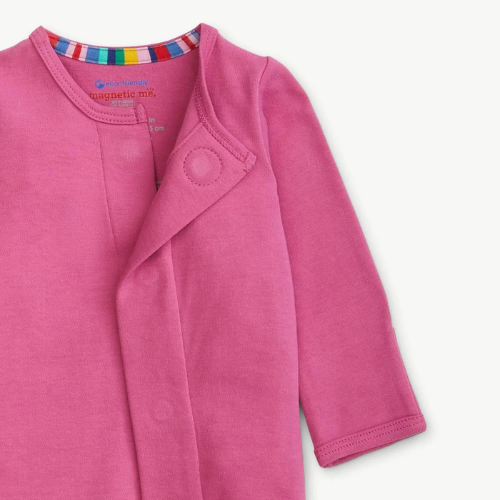 Berry Wine Organic Cotton Magnetic Footie