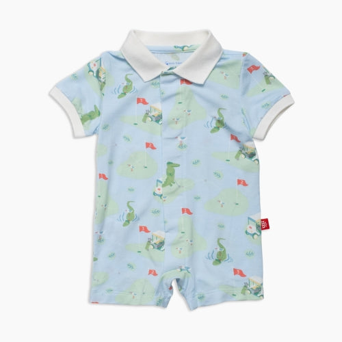 A Putt Above Magnetic Modal Polo Romper