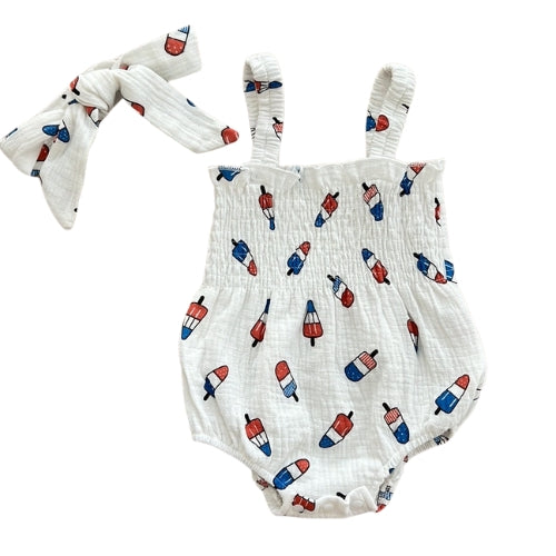 Popsicle Americana Bubble Romper