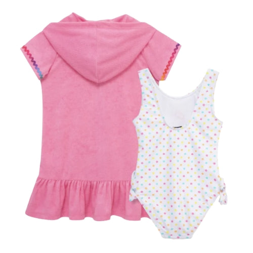 Ice Cream One Piece Swimsuit with Coverup