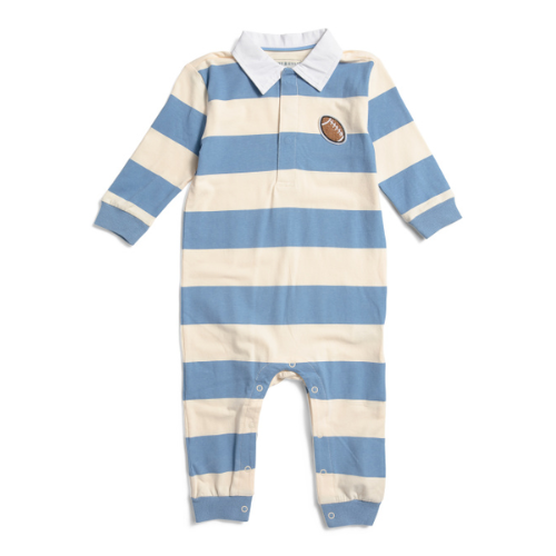 Rugby Stripe Football Romper