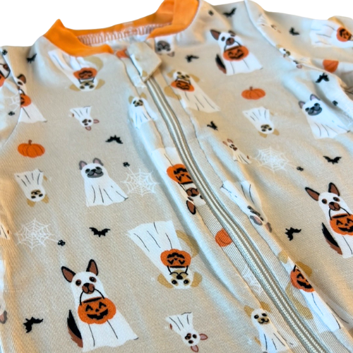 Howl-o-Ween Pups Bamboo Footie