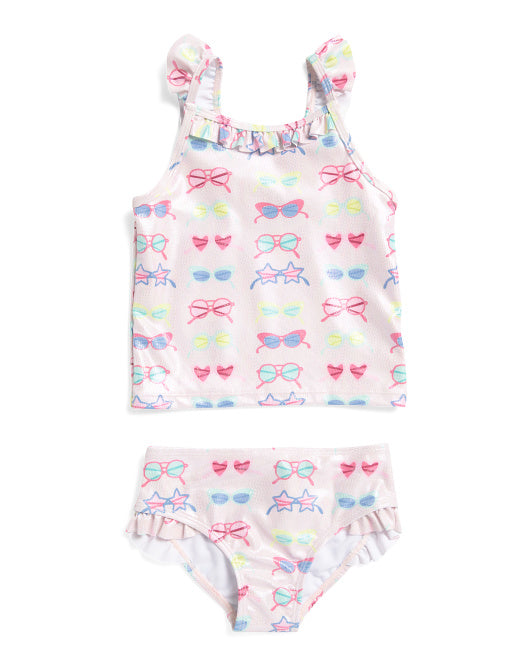 Foil Sunglasses Two-Piece Swimsuit