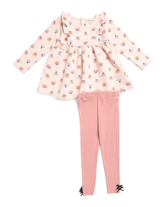 Pumpkin Bows Tunic and Leggings Set