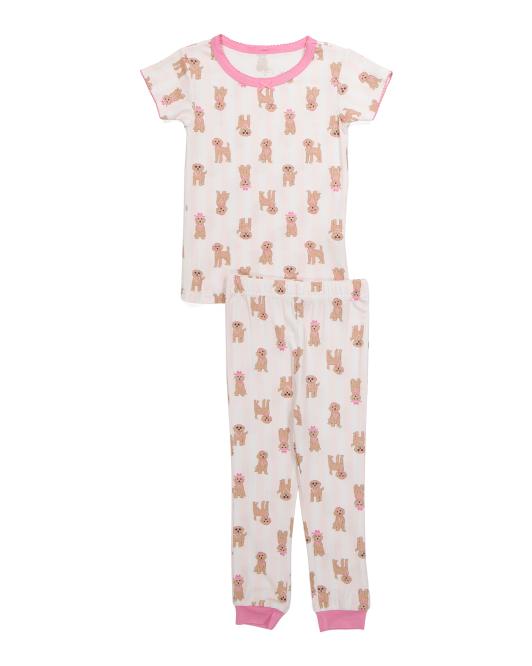 Puppy Dogs Cabana Stripe Short Sleeve Bamboo Pajama Set